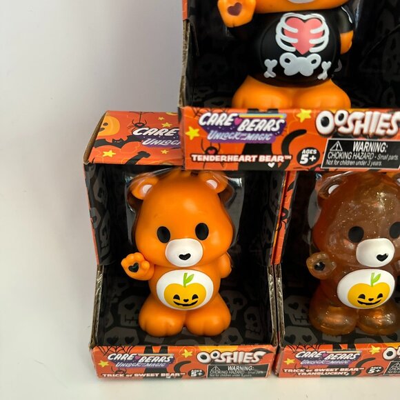 Care Bears Unlock The Magic OOSHIES Complete Set Of 3 - HALLOWEEN Vinyl Figures - Picture 5 of 13